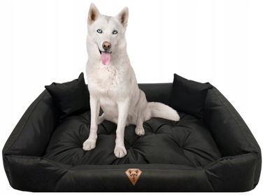 Ліжко-канапа для собак Dogs 4 Life, чорна, 105 см x 130 см