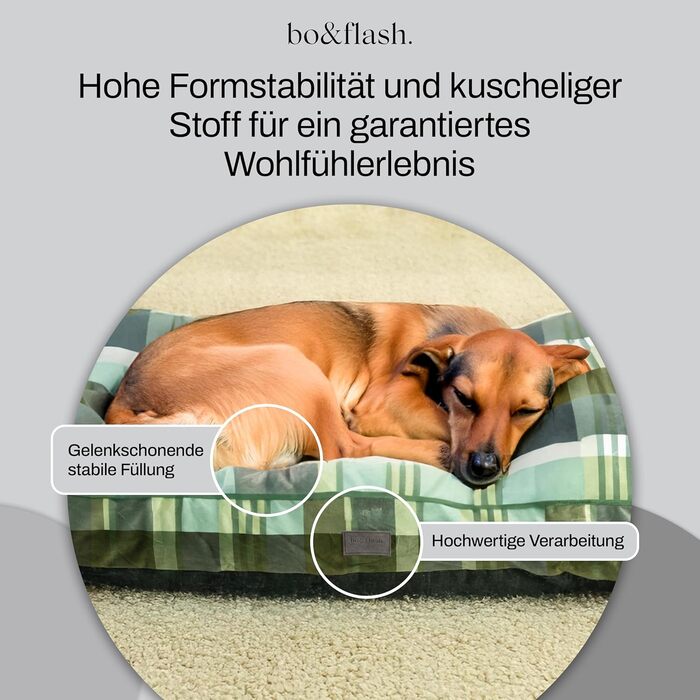 Аттіас – Лежанка для собак Adison, Франція (L) – Міцна, зручна, з знімним чохлом, стильна, преміум-якість