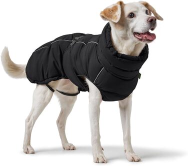 Теплий зимовий одяг для собак HUNTER Paxson: водонепроникний, з відбиваючими елементами, чорний, розмір 70