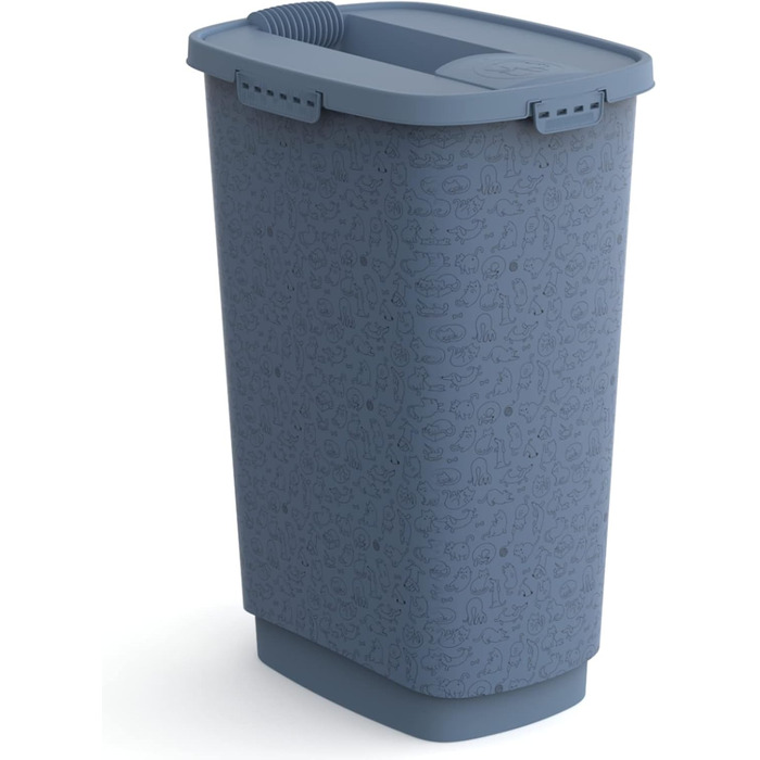 Контейнер для корму Rotho MyPet Cody 50 л з кришкою, пластиковий, BPA-free, синій