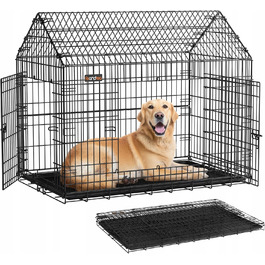 Металева клітка Feandrea для великих собак, 72,5 x 120 x 109 см