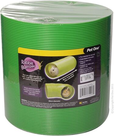 Туннель для кроликів, морських свинок та хоряків Pet One Grüner – діаметр 20 см, довжина 80 см
