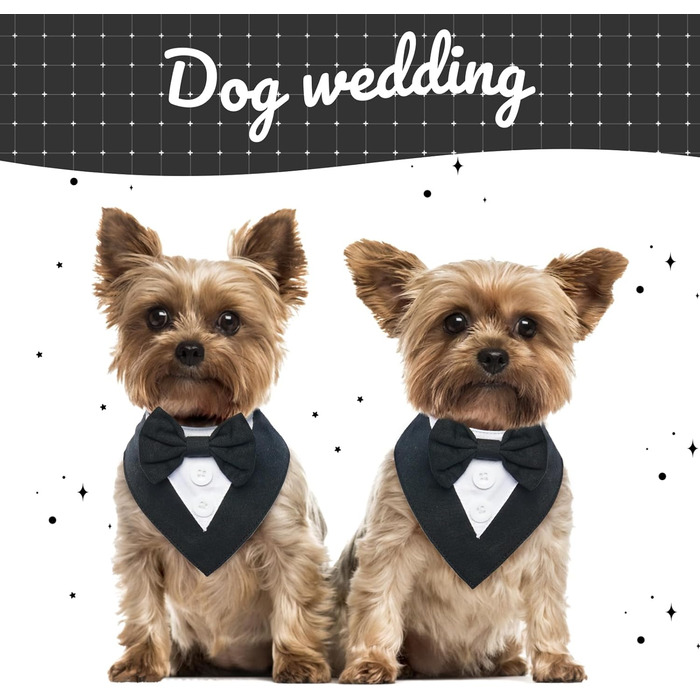 Нашийник для собак Kuoser, святковий аксесуар, бандана для великих собак, чорний колір, розмір L