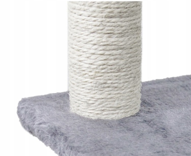 Когтеточка-вежа для котів Pet HOBBY, сіра, 101-160 см, 5 рівнів, сизаль