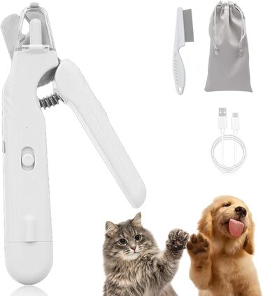 Криворіз для собак та котів 2-в-1 з LED-підсвічуванням – безпечна та зручна догляд за кігтями