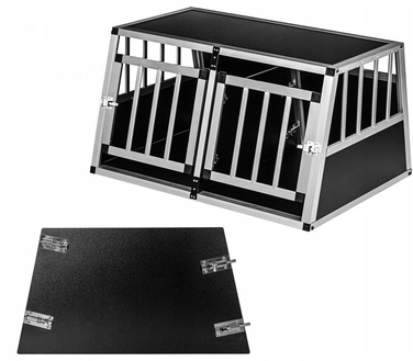 Переноска для собак PETSTUFF, чорна, L (89 x 69 x 50 см)