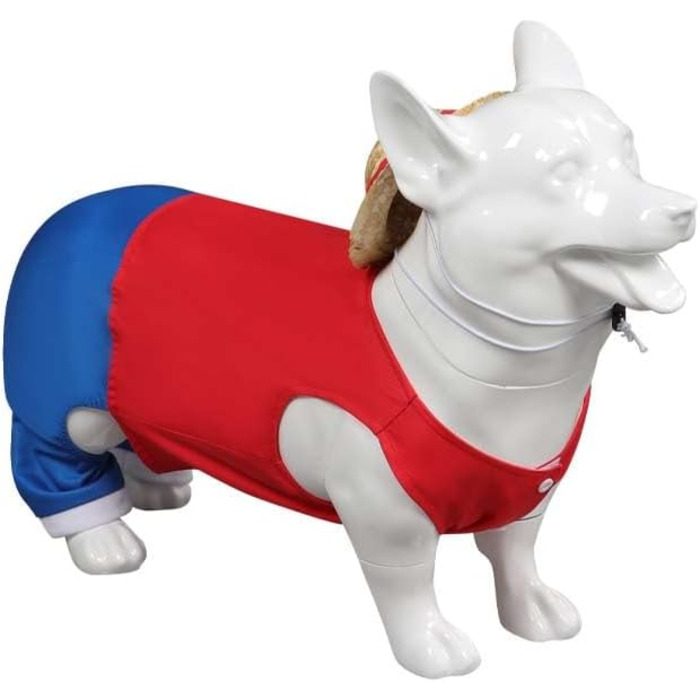 Костюм для собак, кумедний, косплей, костюми на Хелловін, червоний, поліестер, розмір Small