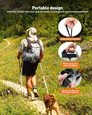 Портативна пляшка для води для собак PETNF, миска для води, не протікає, для великих собак, для подорожей, кемпінгу, прогулянок, пляжу, полювання