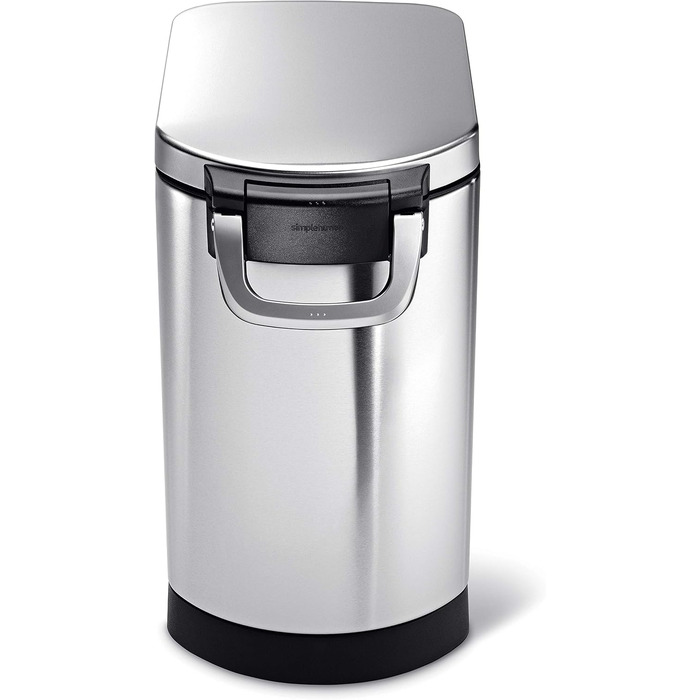 Контейнер для кормів для тварин simplehuman 25 л, відбитки пальців не залишаються, матова нержавіюча сталь