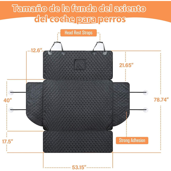 Водонепроникний килимок у багажник для собак, антиковзаючий, з боковим захистом, стійкий до подряпин, миючий, для SUV та позашляховиків