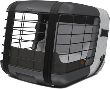 Автопереноска для собак 4pets Caree, сірий колір