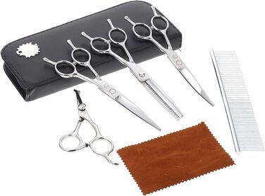 Набір для стрижки тварин Happyyami з косичками: професійний, з нержавіючої сталі, безпечний для комфорту вашого улюбленця