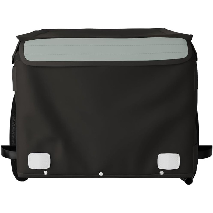 Причіп для велосипеда, переноска для собак, чорно-сірий, 30 кг, для щоденного транспортування, легко монтується