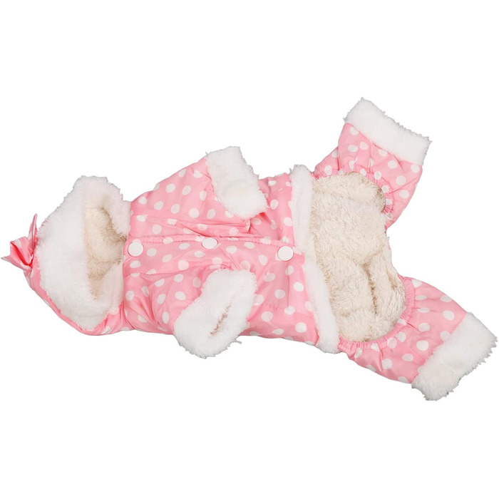 Теплий зимовий одяг для собак, теплий та потовщений зимовий одяг для собак, одяг для собак, дружній до шкіри, цілісний одяг з капюшоном для домашніх тварин у холодну погоду для маленьких, середніх собак