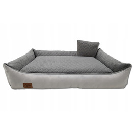 Плюшевий диван для собак Odol, сірий, 120 см x 80 см