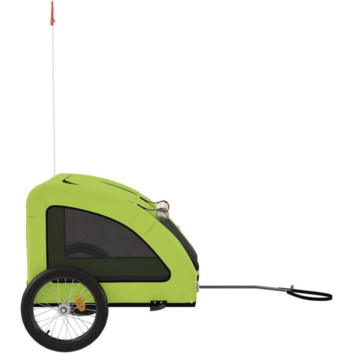 Причіп для собак Gecheer - переноска для собак до 45 кг, зелений, 137x68x72 см