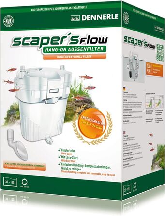 Dennerle Scaper's Flow - зовнішній фільтр для акваріумів акваскейпінгу (Hang-On), білий