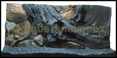 3D фон для акваріума 100x50 см, декор «Амазонка»