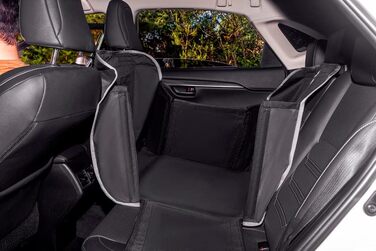 Накидка на сидіння автомобіля для собак - чорна, водовідштовхувальна, антиковзаюча, захист від бруду та подряпин, для собак середніх та маленьких порід, цуценят