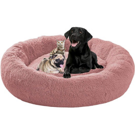 Ортопедичне ліжко для собак великих порід, XL, плюшеве, 110/120 см, з подушкою, миється