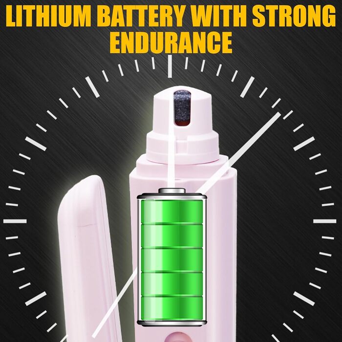 Набір для стрижки кігтів домашніх тварин з LED-підсвічуванням 2 в 1: стрижка та шліфування для собак та котів (рожевий+білий)