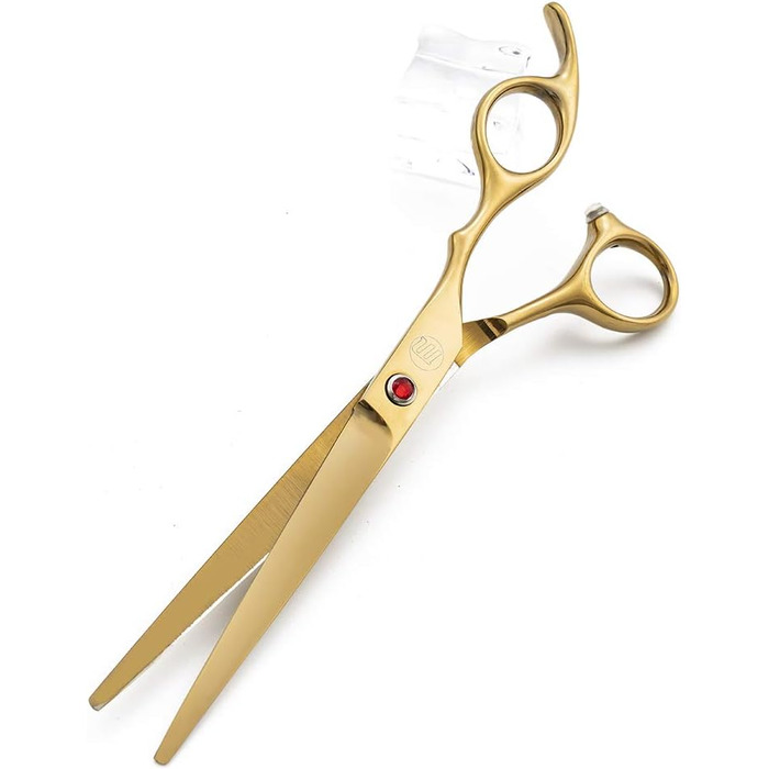 Професійний набір для стрижки собак Moontay: 4 ножиці (прямі, вигнуті вгору, вигнуті вниз, фінішна), JP Edelstahl, золото