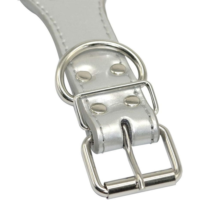 Нашийник для собак Haoyueer з стразами, 5 см, 5 рядів, рожевий, для середніх та великих собак