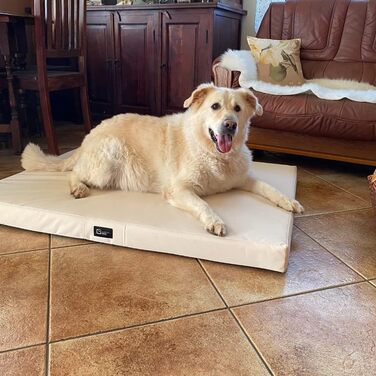 Килимок для собак Tina Grosse, XL, 100x80x8 см, бежевий (Еко-тканина Kodura)