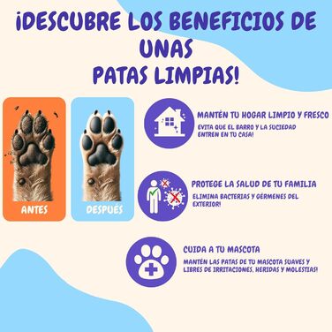 Очищувач для лап собак - гігієна для подушечок лап (Синій, L)