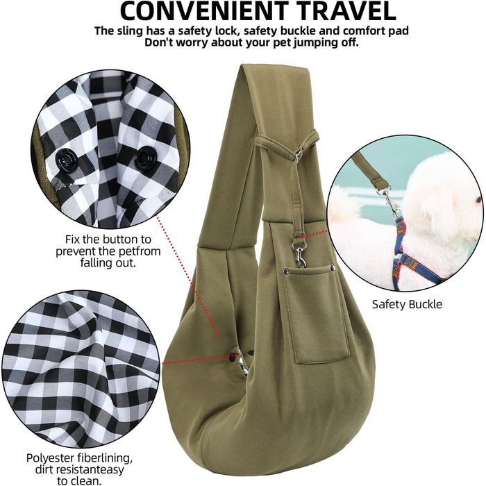 Сумка-переноска для собак та котів, зелена: зручна та безпечна переноска для маленьких тварин, ідеальна для подорожей