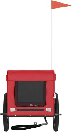 Причіп для велосипеда Gecheer: вантажний, для собак, червоний, 63x123x66 см