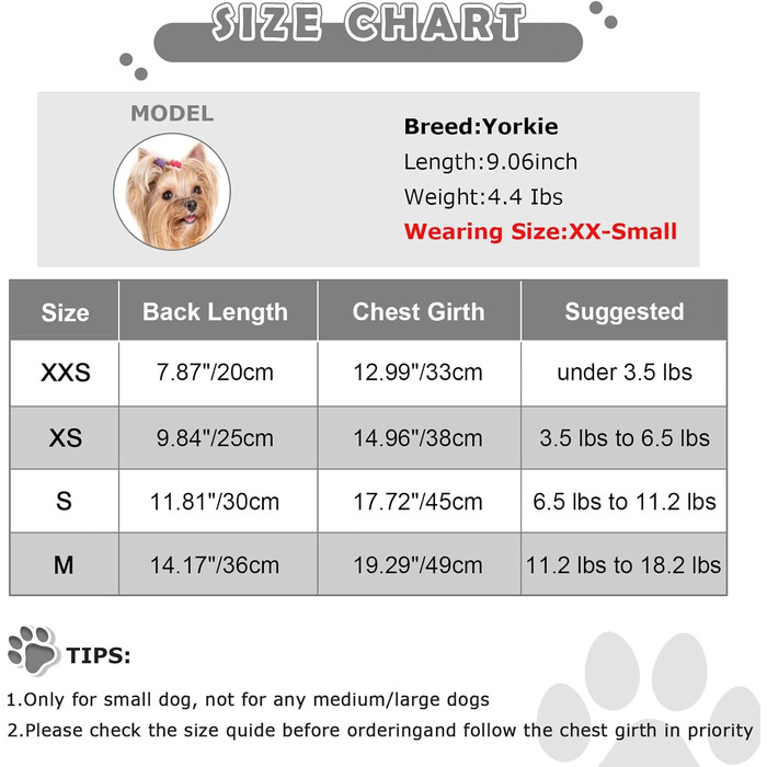 Теплий флісовий світшот для собак, одяг для маленьких собак, теплий, для цуценят, чихуахуа, одяг для чихуахуа, йоркширського тер'єра, котячий одяг (розмір) (XX-Small, чорний у клітинку)