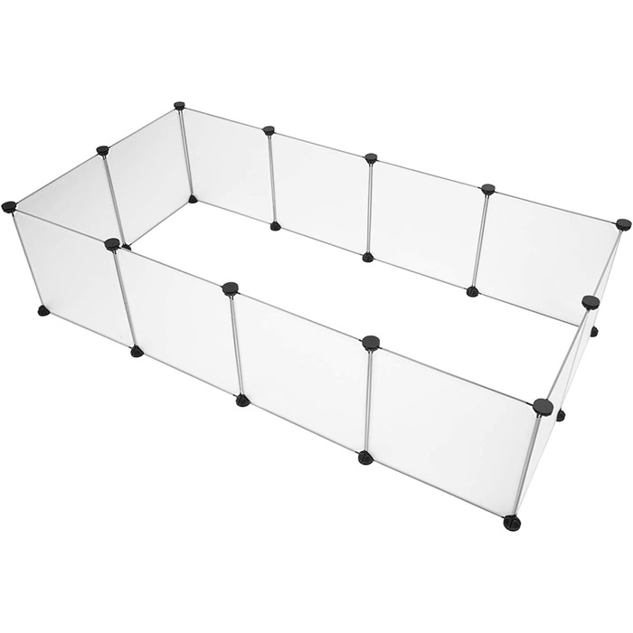 Клітка-загін для тварин, портативна велика пластикова огорожа для маленьких тварин, загін для цуценят, клітка-загін для морських свинок, хом'яків, кроликів