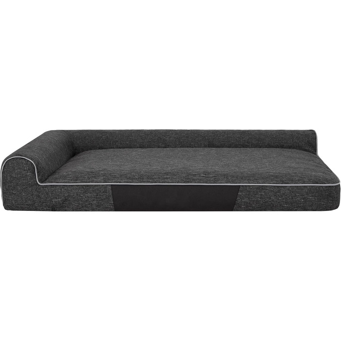 Крісло-лежанка для собак, лежанка-гніздо, м'яке ліжко для собак, 80x53 см, чорний колір, EKOLEIN