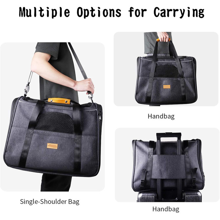 Транспортна сумка для кота/маленького собаки, складана переноска для тварин, автотранспортна сумка з вентиляцією