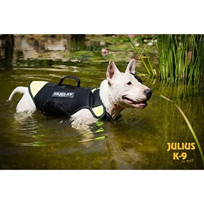 Julius-K9 IDC Мультифункціональний жилет для собак 3в1, розмір S, чорний/неоновий