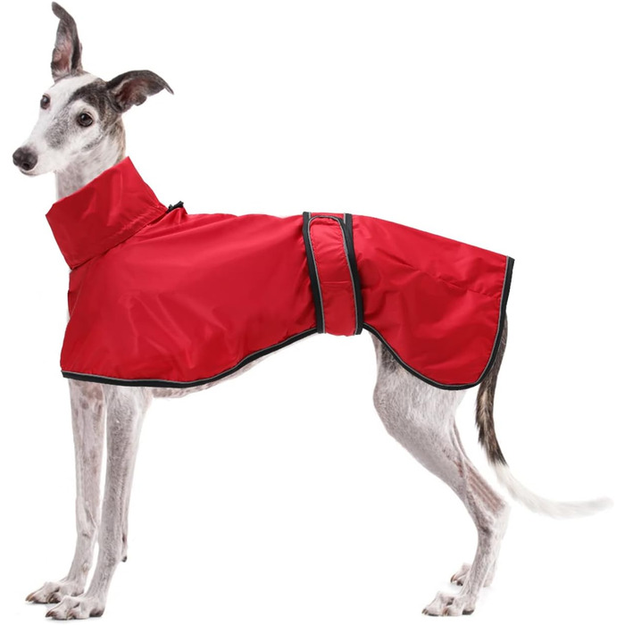 Водонепроникна куртка для собак Віндхаунд, червона, M (довжина спини 56-58 см)