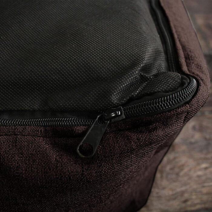 Ортопедичне ліжко для собак Tierlando® Goofy Couture з захистом для матраца, знімний чохол з меблевої тканини, для собак середніх та великих порід, розмір: 90x75 см, колір: коричневий