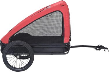 Фарм-причіп для велосипеда Tidyard: для собак, домашніх тварин, з функцією джогера, складаний, червоно-чорний