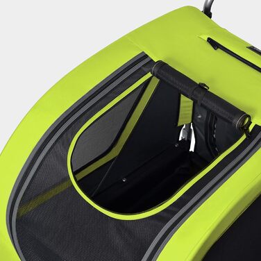 Фархангер Doggyhut Tiggo 80405 для собак до 35 кг (зелений) 2-в-1: вагончик та велосипедний причіп