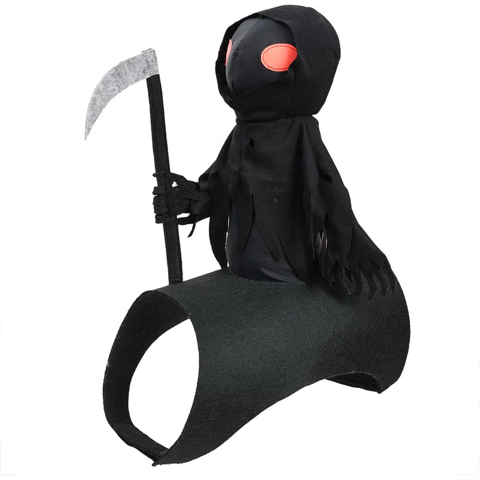 Костюм для собак Темний лицар, розмір L, на липучці, на Хелловін, для котів та собак, середніх та малих порід