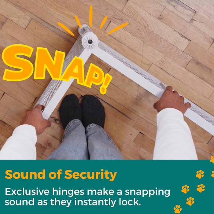 Вольєр для собак MYPET з 8 панелей, сірий, довговічний та стійкий до УФ-випромінювання, портативний, регульований, зручний для тварин, дизайн з відбитком лапки