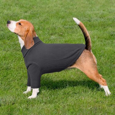 Теплий зимовий одяг для собак Kuoser: светр-піжама з довгими рукавами, сірий, розмір 2XL