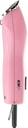 Машинка для стрижки собак KM2+ Rotschopf24 Edition рожевого кольору з сумкою та 8 металевими насадками (3-25 мм). Потужна, 44013