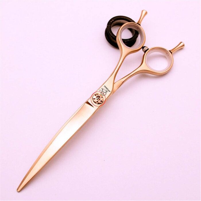 Професійні ножиці для грумінгу тварин, 6.5/7.0/7.5 дюймів, вигнуті, з подвійним лезом, для салонів та грумерів