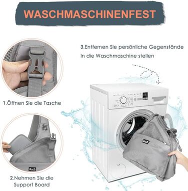 Сумка-переноска для собак Eyein, сіра, до 5.5 кг, з жорстким дном та регульованими ременями