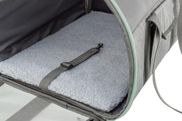 Траспортна сумка TRIXIE Dillon для собак сірого кольору – повітряна переносна сумка для собак – комфортна для собаки та переносника – 28908