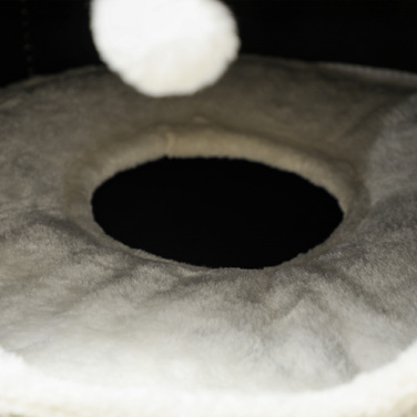 PawHut Scratching Barrel, висота 100 см Cat Barrel з 3 отворами, Cat Post з ігровими кулями, Cat Tower з Sisal, для котів до 6 кг, Бежевий+Кремово-білий | Аосом