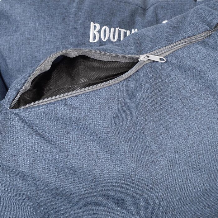 Автомобільний лежак для собак та котів | Лежак на заднє/переднє сидіння | Універсальний, миючий, з поліестеру | 55 x 65 см, колір: джинс