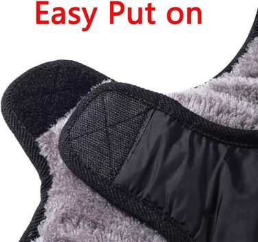 Водонепроникна тепла куртка для собак середнього розміру, бавовняна, чорного кольору, розмір L